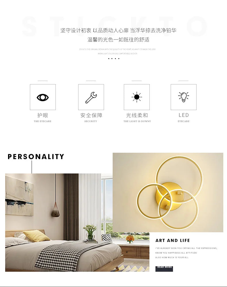 NEO Gleam Gold LED Chandelier – Modern Luxury Ceiling Light for Living & Bedroom
