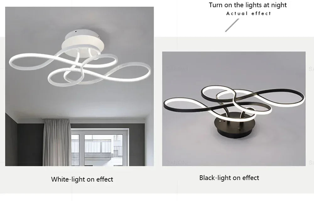 Modern LED Ceiling Chandelier – Versatile Indoor Light for Living Room, Balcony & Hallway