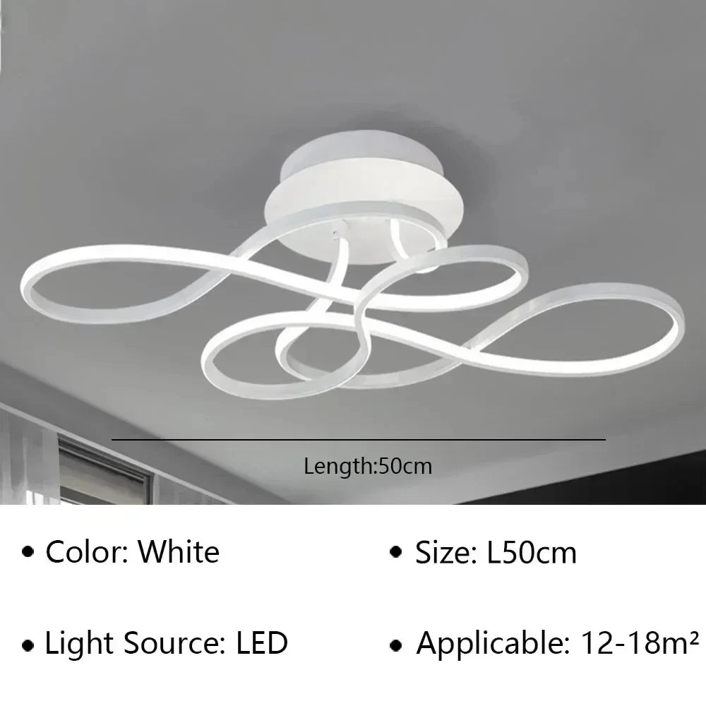 Modern LED Ceiling Chandelier – Versatile Indoor Light for Living Room, Balcony & Hallway