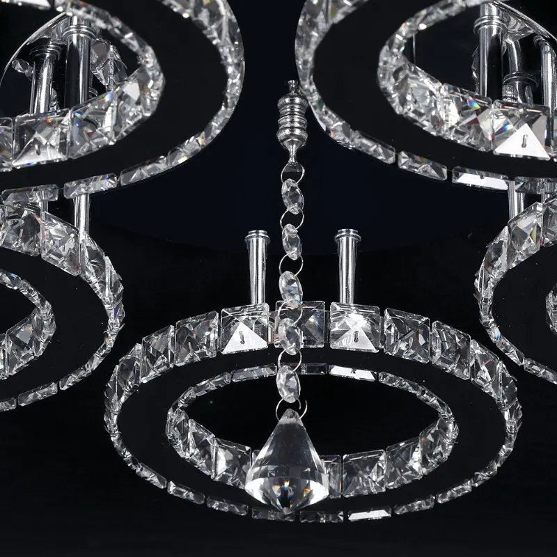 Luxury Crystal Ceiling Fan – Smart App & Remote Control LED Chandelier