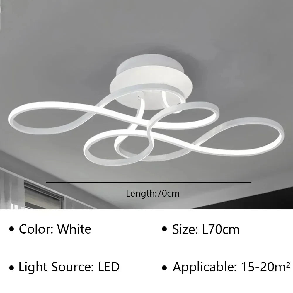Modern LED Ceiling Chandelier – Versatile Indoor Light for Living Room, Balcony & Hallway
