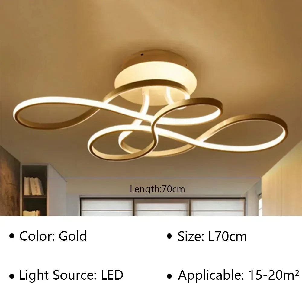 Modern LED Ceiling Chandelier – Versatile Indoor Light for Living Room, Balcony & Hallway