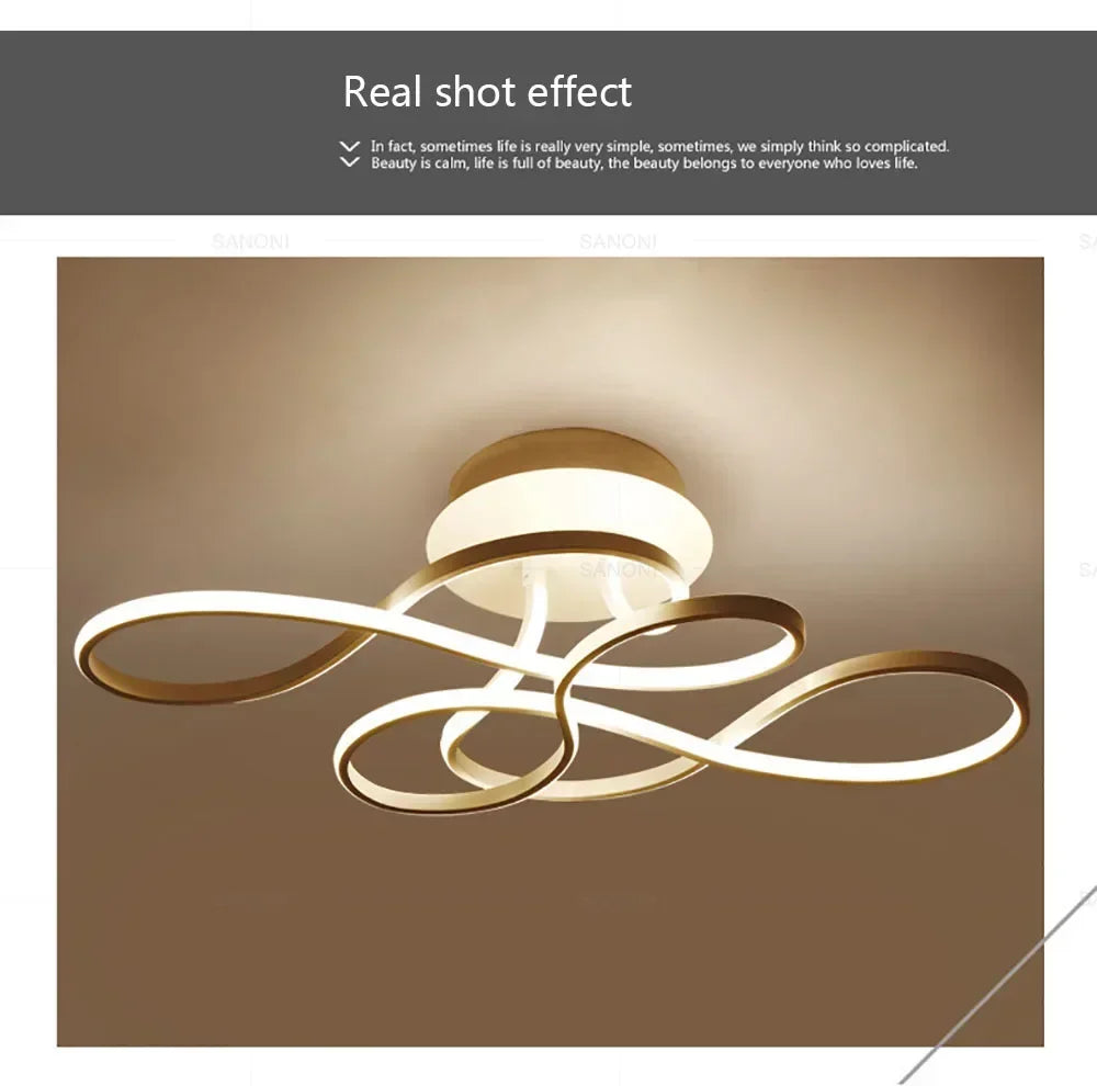 Modern LED Ceiling Chandelier – Versatile Indoor Light for Living Room, Balcony & Hallway
