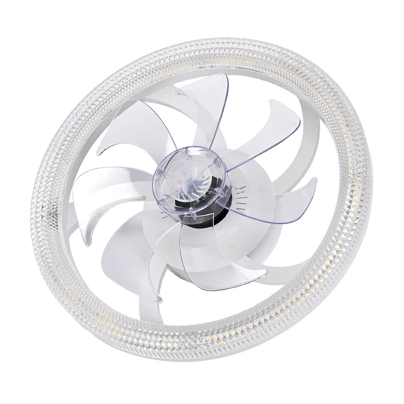 Smart LED Ceiling Fan – 6-Speed, App & Remote Control for Living Room & Bedroom