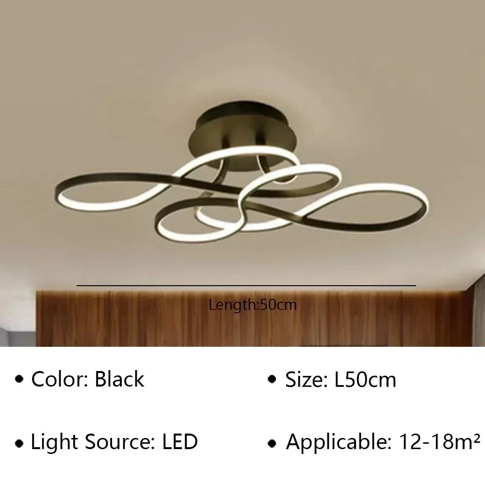 Modern LED Ceiling Chandelier – Versatile Indoor Light for Living Room, Balcony & Hallway