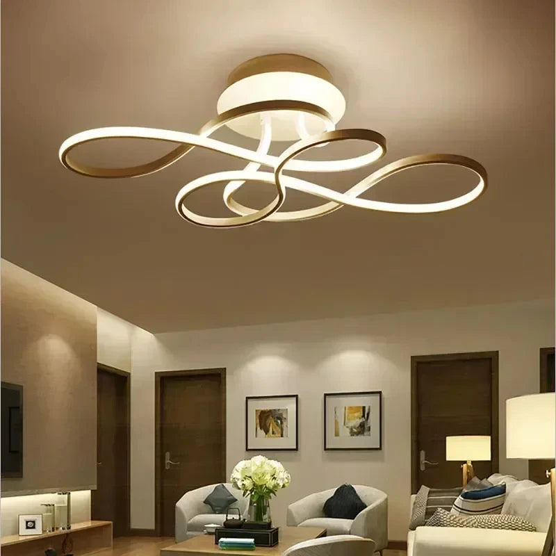 Modern LED Ceiling Chandelier – Versatile Indoor Light for Living Room, Balcony & Hallway