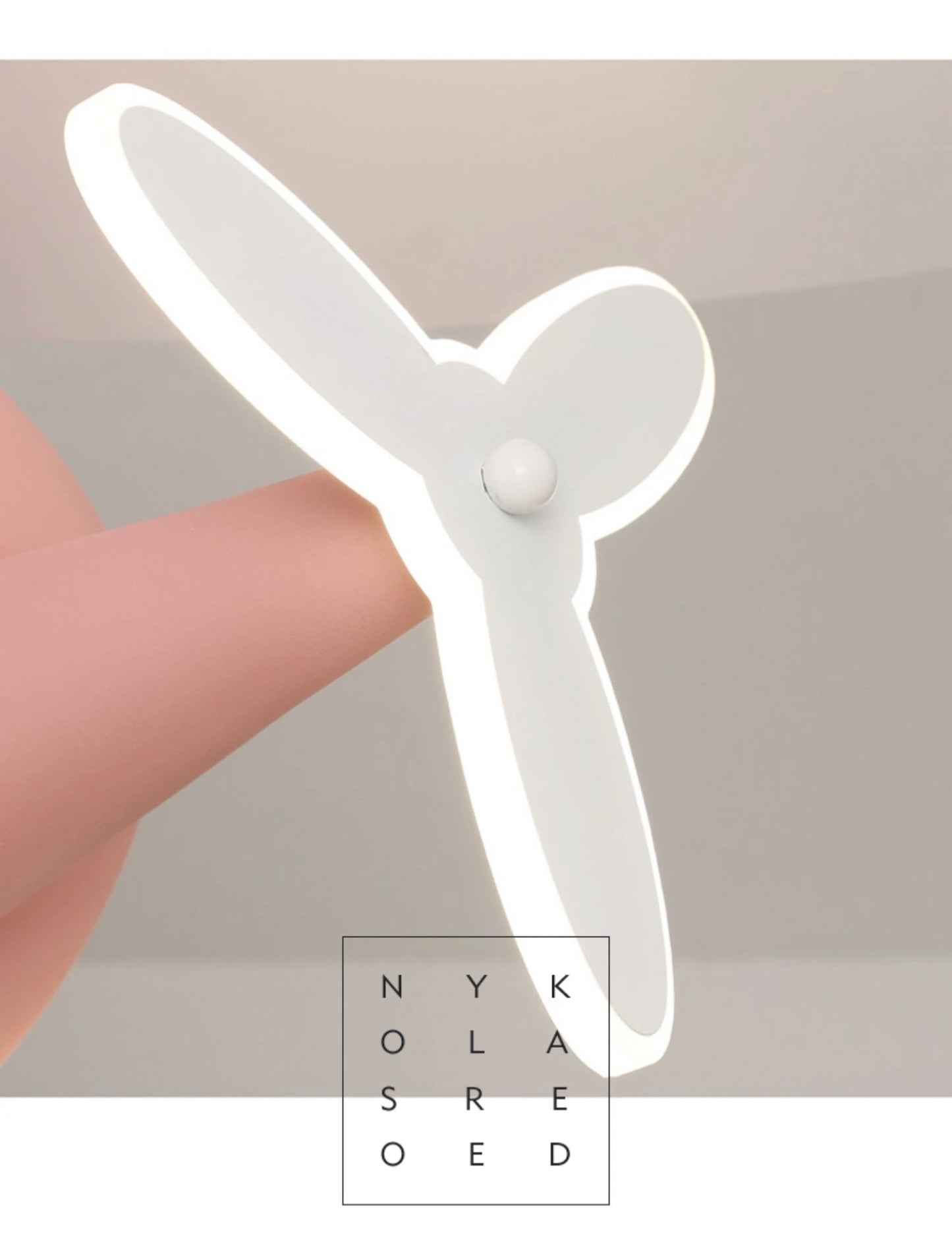 Helicopter LED Ceiling Fan Light – Fun Kids’ Room Chandelier with Remote